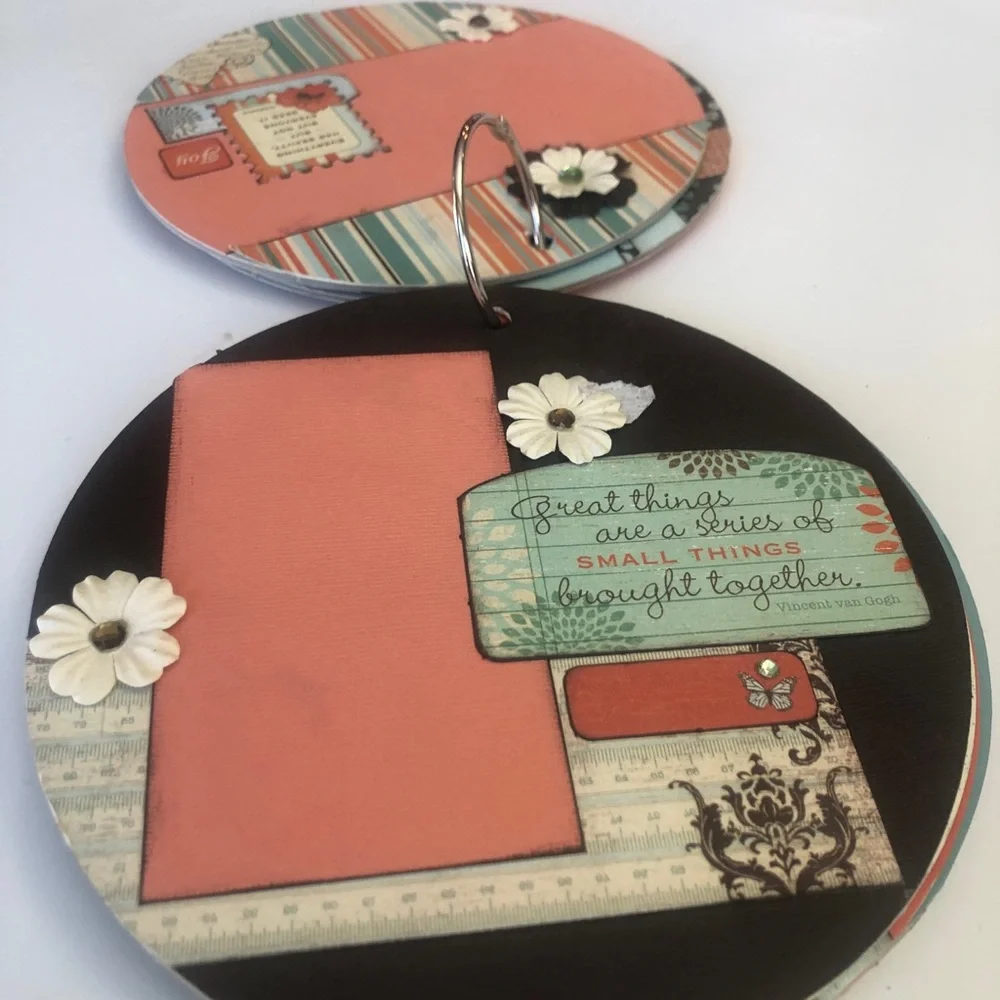 Handmade chipboard album